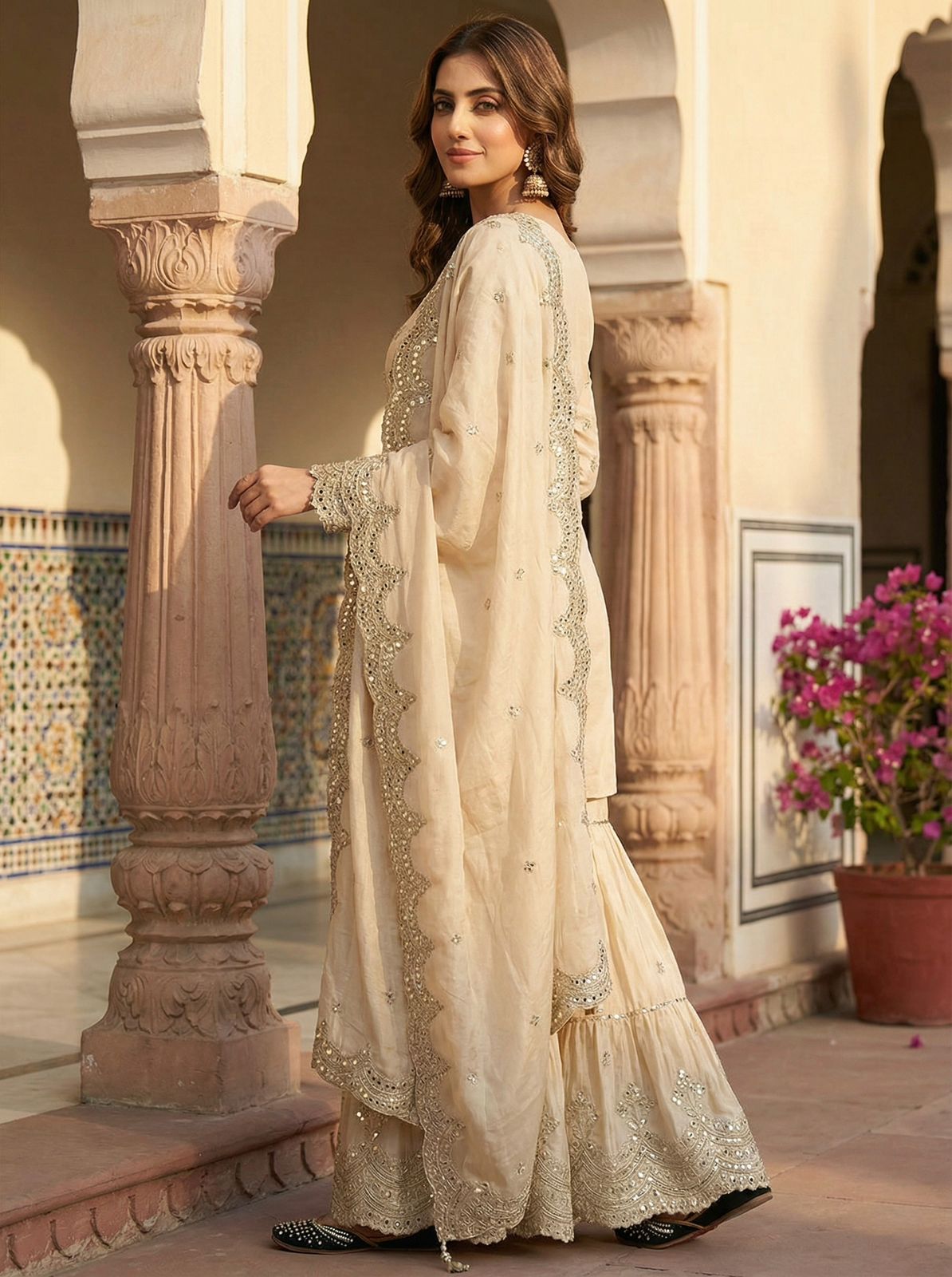 ₹2499 | MF 459 Off White Chinon Silk Sequence Work Salwar Suit. Online Affordable Price ₹2549. Delivery 4-6 Working Days. Shop now. | Jump Suits, Salwar suit, Casual Suits, Creative suits, Designer Suits, Palazzo Suits, Party Wear Suits, Patiala Suits, Straight Suits