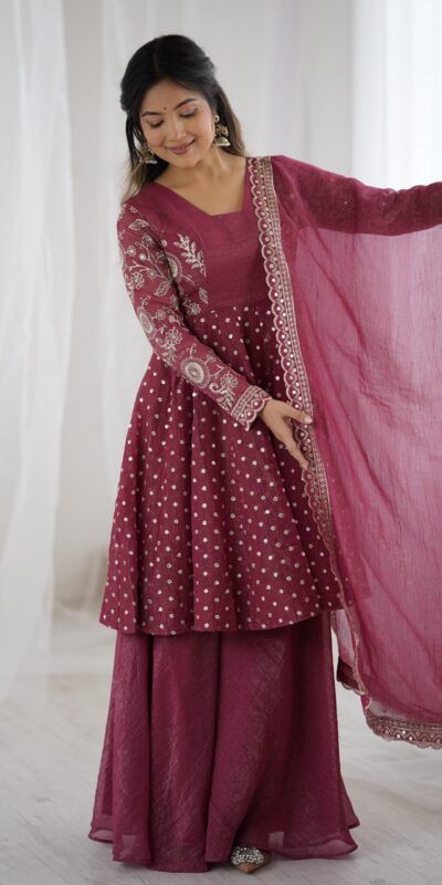 ZSR 3134 Onion Crunchy Silk Salwar Suit Perfect for Wedding, Party, Sangeet, Anniversary, Housewarming Introductory Price ₹2399. Delivery 4-6 | Jump Suits, Salwar suit, Casual Suits, Creative suits, Designer Suits, Palazzo Suits, Party Wear Suits, Patiala Suits, Straight Suits
