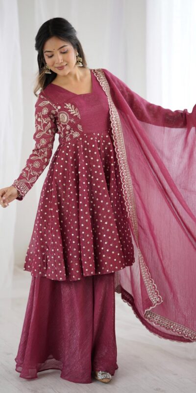 ZSR 3134 Onion Crunchy Silk Salwar Suit Perfect for Wedding, Party, Sangeet, Anniversary, Housewarming Introductory Price ₹2399. Delivery 4-6 | Jump Suits, Salwar suit, Casual Suits, Creative suits, Designer Suits, Palazzo Suits, Party Wear Suits, Patiala Suits, Straight Suits