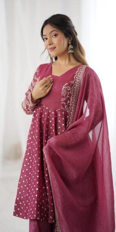 ZSR 3134 Onion Crunchy Silk Salwar Suit Perfect for Wedding, Party, Sangeet, Anniversary, Housewarming Introductory Price ₹2399. Delivery 4-6 | Jump Suits, Salwar suit, Casual Suits, Creative suits, Designer Suits, Palazzo Suits, Party Wear Suits, Patiala Suits, Straight Suits
