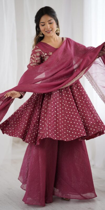 ZSR 3134 Onion Crunchy Silk Salwar Suit Perfect for Wedding, Party, Sangeet, Anniversary, Housewarming Introductory Price ₹2399. Delivery 4-6 | Jump Suits, Salwar suit, Casual Suits, Creative suits, Designer Suits, Palazzo Suits, Party Wear Suits, Patiala Suits, Straight Suits