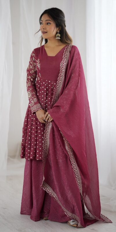 ZSR 3134 Onion Crunchy Silk Salwar Suit Perfect for Wedding, Party, Sangeet, Anniversary, Housewarming Introductory Price ₹2399. Delivery 4-6 | Jump Suits, Salwar suit, Casual Suits, Creative suits, Designer Suits, Palazzo Suits, Party Wear Suits, Patiala Suits, Straight Suits