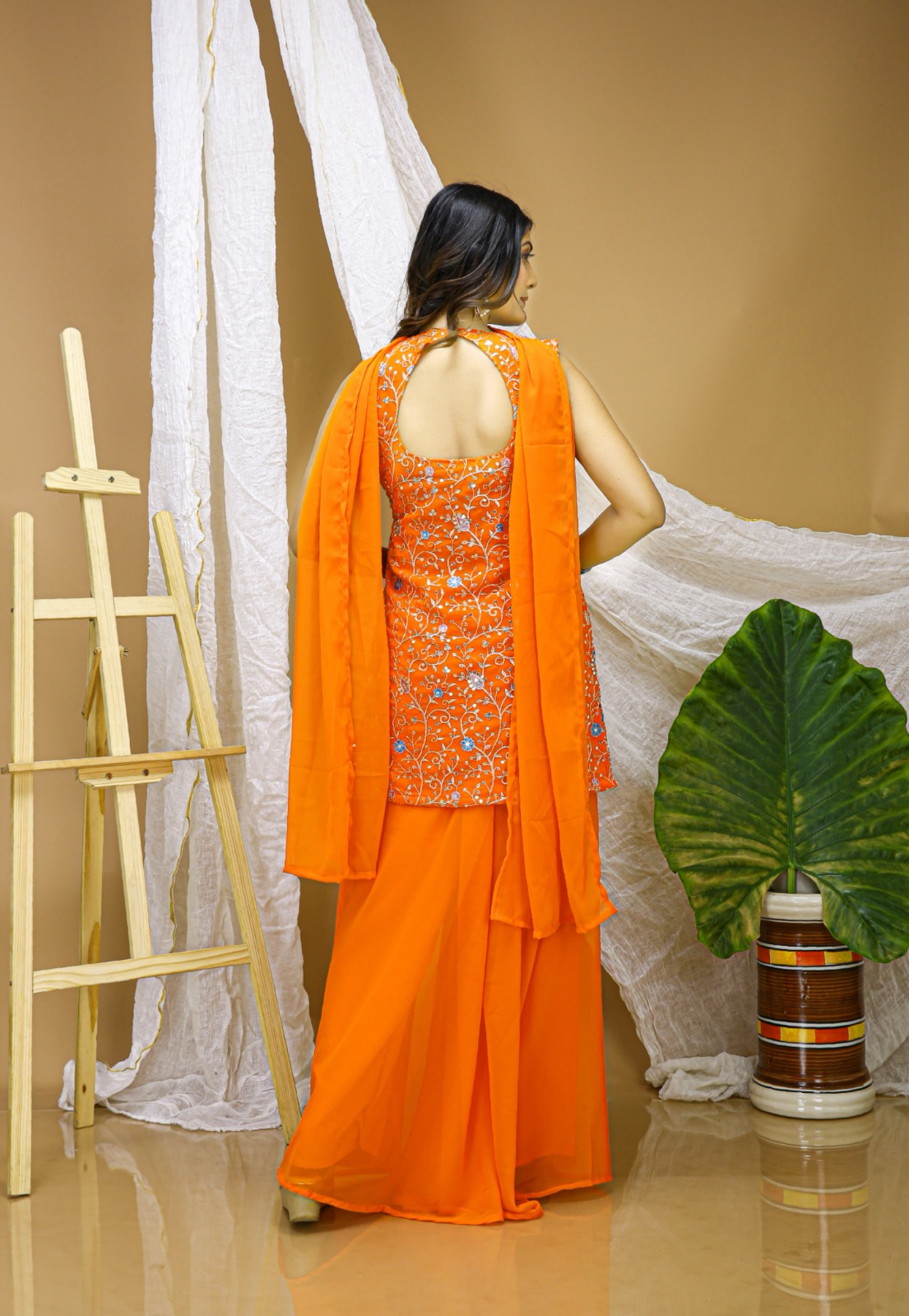 ₹1999 | FE 124 Orange Color Georgette Salwar Suit with Embroidery Work. Introductory Price ₹1999. Delivery 4-6 Working Days. Shop now. | Jump Suits, Salwar suit, Casual Suits, Creative suits, Designer Suits, Palazzo Suits, Party Wear Suits, Patiala Suits, Straight Suits