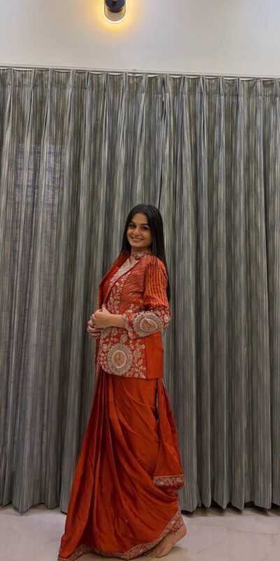 BB 49 Orange in Rangoli Silk Embroidery Work Saree . Wedding, Party, Festive, Events, Get it for ₹2099. Delivery 4-6 Working Days. Shop now. | Sarees, Bollywood Sarees, Creative Sarees, Designer Sarees, Embroidered Sarees, Ethnic Saree, Modern Digital sarees, Party Wear Sarees