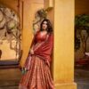 LNB 1201 Orange Tasar Silk Lehenga Choli Perfect for Wedding, Party, Traditional Day, Sangeet, Housewarming – . Introductory Price ₹2499. Delivery 4- | Lehenga, Bollywood Lehenga, Creative Lehenga, Designer Lehenga, Embroidered Lehenga, Party Wear Lehenga