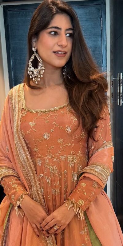 ₹2549 | KD 1573 Peach Color Chinon Silk Sequence Lace Work Gown. Online Affordable Price ₹2549. Delivery 4-6 Working Days. Shop now. | Gowns, Bollywood Gowns, Creative Gowns, Designer Gowns, Embroidered Gowns, Party Wear Gowns