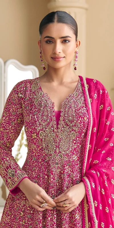 ₹3649 | FC 5807 Pink Color Georgette Thread Sequence Work Salwar Suit . Introductory Price ₹3649. Delivery 4-6 Working Days. Shop now. | Jump Suits, Salwar suit, Casual Suits, Creative suits, Designer Suits, Palazzo Suits, Party Wear Suits, Patiala Suits, Straight Suits