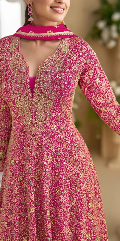 ₹3649 | FC 5807 Pink Color Georgette Thread Sequence Work Salwar Suit . Introductory Price ₹3649. Delivery 4-6 Working Days. Shop now. | Jump Suits, Salwar suit, Casual Suits, Creative suits, Designer Suits, Palazzo Suits, Party Wear Suits, Patiala Suits, Straight Suits