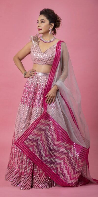 KT 220 Pink Glossy Silk Lehenga Choli with Embroidery Work & Thread Embroidery. Now at just ₹2999. Delivery 4-6 Working Days. Shop now. | Lehenga, Bollywood Lehenga, Creative Lehenga, Designer Lehenga, Embroidered Lehenga, Party Wear Lehenga