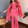 Pink NC Silk Lace Embroidery Work Salwar Suit
