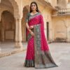 MB 6135 Pink Color Pochampalli Silk Zari Woven Work Saree t. Grab it for ₹2049. Delivery 4-6 Working Days .Online Shop now. | Sarees, Bollywood Sarees, Creative Sarees, Designer Sarees, Embroidered Sarees, Ethnic Saree, Modern Digital sarees, Party Wear Sarees