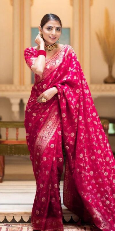 KPR 208 Pink in Color Soft Lichi Silk Designer Work Saree . Available at ₹1399 only. Delivery 4-6 Working Days. Shop now. | Sarees, Bollywood Sarees, Creative Sarees, Designer Sarees, Embroidered Sarees, Ethnic Saree, Modern Digital sarees, Party Wear Sarees