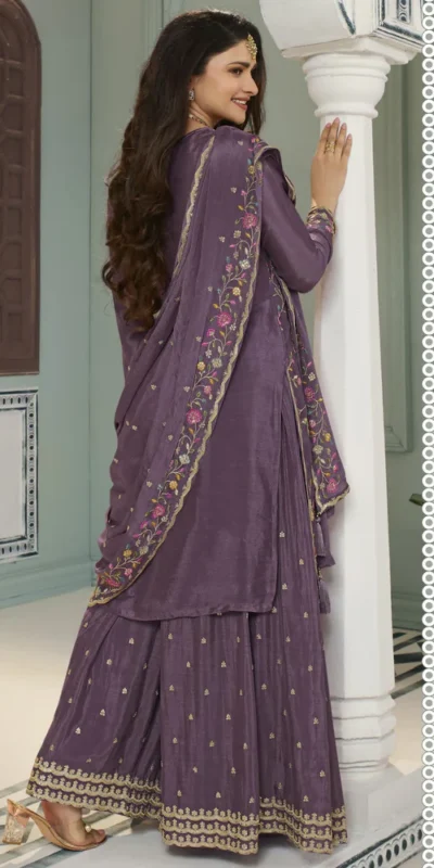 FC AVANTI 66301 Purple Chinon Salwar Suit Perfect for Wedding, Party, Traditional Day, Durga Puja, Makar Sankranti – . Get it for ₹3049. Delivery 4-6 Wor | Jump Suits, Salwar suit, Casual Suits, Creative suits, Designer Suits, Palazzo Suits, Party Wear Suits, Patiala Suits, Straight Suits