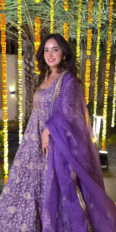 ₹3249 | NF 1268 Purple Crunchy Silk Salwar Suit Perfect for Wedding, Party, Onam, Housewarming, Karwa Chauth – . Get it for ₹3249. Delivery 4-6 Working Days. | Anarkali Suits, Bollywood Anarkali, Creative-Anarkali, Designer Anarkali, Embroidered Anarkali, Party Wear Anarkali