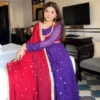 KD 1518 Purple Faux Georgette Salwar Suit Perfect for Wedding, Party, Raksha Bandhan, Housewarming, Bridal Wear – . Available at ₹2099 only. Delivery | Jump Suits, Salwar suit, Casual Suits, Creative suits, Designer Suits, Palazzo Suits, Party Wear Suits, Patiala Suits, Straight Suits