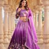 ₹2649 | Ram 159 Purple Gold Crush Lehenga Choli Perfect for Wedding, Party, Ethnic Day, Karwa Chauth, Sangeet – . Special Price ₹2649. Delivery 4-6 Working Days. | Lehenga, Bollywood Lehenga, Creative Lehenga, Designer Lehenga, Embroidered Lehenga, Party Wear Lehenga
