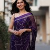 ₹1599 | MS 505 Purple Viscose Satin Saree with Sequins Work & Embroidery Work. Special Price ₹1599. Delivery 4-6 Working Days. Shop now. | Sarees, Bollywood Sarees, Creative Sarees, Designer Sarees, Embroidered Sarees, Ethnic Saree, Modern Digital sarees, Party Wear Sarees