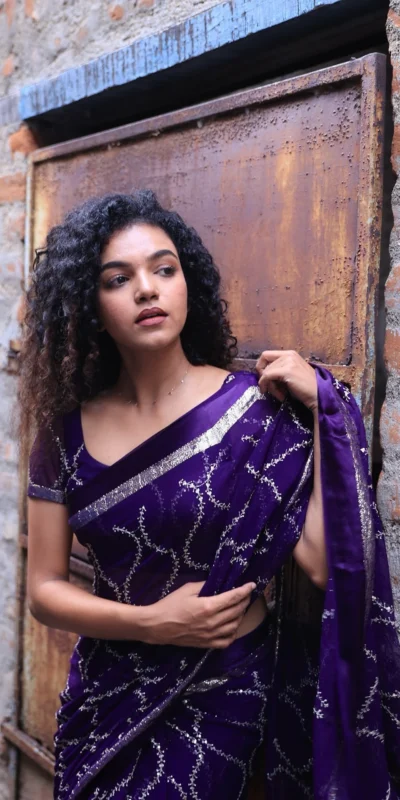 ₹1599 | MS 505 Purple Viscose Satin Saree with Sequins Work & Embroidery Work. Special Price ₹1599. Delivery 4-6 Working Days. Shop now. | Sarees, Bollywood Sarees, Creative Sarees, Designer Sarees, Embroidered Sarees, Ethnic Saree, Modern Digital sarees, Party Wear Sarees