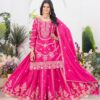 ₹2149 | ND 5033 Rani Pink Chinon Silk Salwar Suit with Embroidery Work & Lace Work. Affordable Price ₹2149. Delivery 4-6 Working Days. Shop now. | Jump Suits, Salwar suit, Casual Suits, Creative suits, Designer Suits, Palazzo Suits, Party Wear Suits, Patiala Suits, Straight Suits