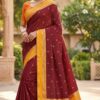 MB 3325 Red in Color Banarasi Silk Zari Work & Lace Work Saree . Online Now at just ₹1949. Delivery 4-6 Working Days. Shop now. | Sarees, Bollywood Sarees, Creative Sarees, Designer Sarees, Embroidered Sarees, Ethnic Saree, Modern Digital sarees, Party Wear Sarees