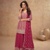 FC 7518 Red Chinon Salwar Suit Perfect for Wedding, Party, Diwali, Durga Puja, Temple Visit – . Festive Deal ₹3099. Delivery 4-6 Working Days. | Jump Suits, Salwar suit, Casual Suits, Creative suits, Designer Suits, Palazzo Suits, Party Wear Suits, Patiala Suits, Straight Suits