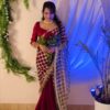 SRK 5322 Red Fendy Silk Saree with Lace Work & Mirror Work. Wedding, Party, Festive, Events, Festive Deal ₹2499. Delivery 4-6 Working Days. Shop now. | Sarees, Bollywood Sarees, Creative Sarees, Designer Sarees, Embroidered Sarees, Ethnic Saree, Modern Digital sarees, Party Wear Sarees