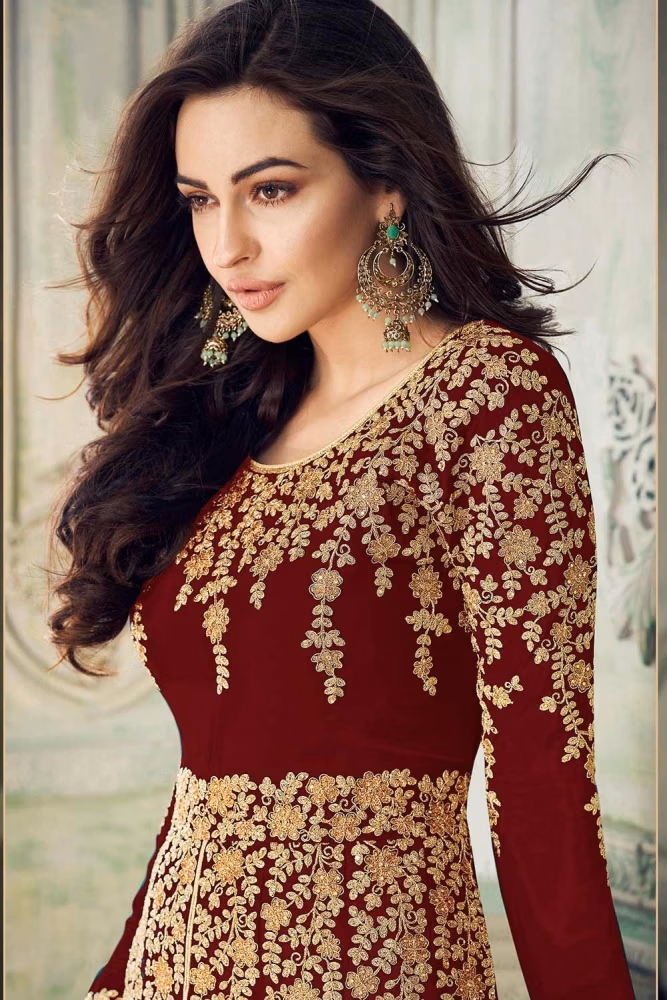 FC A 8204 Red in Color Georgette Embroidery Work Salwar Suit . Introductory Price ₹2049. Delivery 4-6 Working Days. Shop now. | Jump Suits, Salwar suit, Casual Suits, Creative suits, Designer Suits, Palazzo Suits, Party Wear Suits, Patiala Suits, Straight Suits