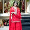 ₹2149 | KD 1572 Red in Color Georgette Embroidery Work Salwar Suit . Introductory Price ₹2149. Delivery 4-6 Working Days. Shop now. | Jump Suits, Salwar suit, Casual Suits, Creative suits, Designer Suits, Palazzo Suits, Party Wear Suits, Patiala Suits, Straight Suits