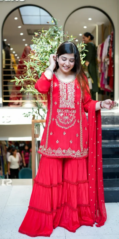 ₹2149 | KD 1572 Red in Color Georgette Embroidery Work Salwar Suit . Introductory Price ₹2149. Delivery 4-6 Working Days. Shop now. | Jump Suits, Salwar suit, Casual Suits, Creative suits, Designer Suits, Palazzo Suits, Party Wear Suits, Patiala Suits, Straight Suits