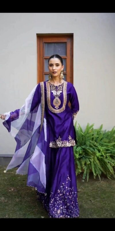 DC 95 Royal Purple Color Chinon Thread Sequence Work Salwar Suit . Wedding, Party, Festive, Best Price ₹1849. Delivery 4-6 Working Days. Shop now. | Jump Suits, Salwar suit, Casual Suits, Creative suits, Designer Suits, Palazzo Suits, Party Wear Suits, Patiala Suits, Straight Suits