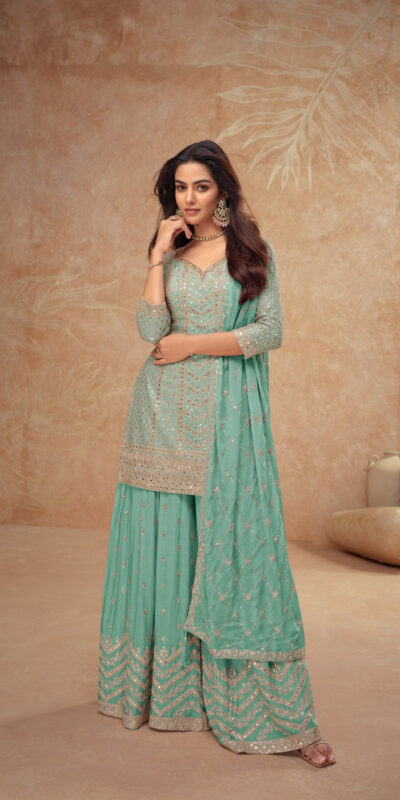 FC 7518 Sea Green Chinon Salwar Suit Perfect for Wedding, Party, Diwali, Durga Puja, Temple Visit – . Festive Deal ₹3099. Delivery 4-6 Working Days. | Jump Suits, Salwar suit, Casual Suits, Creative suits, Designer Suits, Palazzo Suits, Party Wear Suits, Patiala Suits, Straight Suits