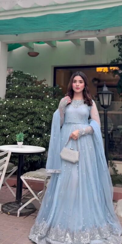 ₹2549 | RTC 5976 Sky Blue Faux Georgette Lehenga Choli with Designer Work. Get it for ₹2549. Delivery 4-6 Working Days. Shop now. | Lehenga, Bollywood Lehenga, Creative Lehenga, Designer Lehenga, Embroidered Lehenga, Party Wear Lehenga