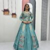 PC 528 Sky Blue Color Vichitra Sequence Work Lehenga Choli Designer Work. Grab it for ₹2649. Delivery 4-6 Working Days. Shop now. | Lehenga, Bollywood Lehenga, Creative Lehenga, Designer Lehenga, Embroidered Lehenga, Party Wear Lehenga