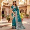₹1899 | MB 39 Teal Color Banarasi Saree with Zari Work & Lace Work. Introductory Price ₹1899. Delivery 4-6 Working Days. Shop now. | Sarees, Bollywood Sarees, Creative Sarees, Designer Sarees, Embroidered Sarees, Ethnic Saree, Modern Digital sarees, Party Wear Sarees