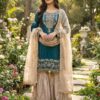 SR 1694 Teal Organza Silk Salwar Suit with Embroidery Work & Lace Work. Exclusive Offer ₹1999. Delivery 4-6 Working Days. Shop now. | Jump Suits, Salwar suit, Casual Suits, Creative suits, Designer Suits, Palazzo Suits, Party Wear Suits, Patiala Suits, Straight Suits