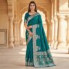 ₹1899 | MB 25 GAJRAJ Teal in Pure Banarasi Silk Zari Work & Lace Work Saree . Introductory Price ₹1899. Delivery 4-6 Working Days. Shop now. | Sarees, Bollywood Sarees, Creative Sarees, Designer Sarees, Embroidered Sarees, Ethnic Saree, Modern Digital sarees, Party Wear Sarees
