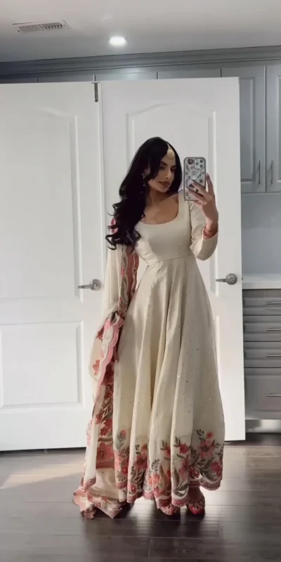 ₹2449 | RTC 5873 White Color Chinon Silk Salwar Suit with Designer Work. Exclusive Offer ₹2449. Delivery 4-6 Working Days. Shop now. | Jump Suits, Salwar suit, Casual Suits, Creative suits, Designer Suits, Palazzo Suits, Party Wear Suits, Patiala Suits, Straight Suits