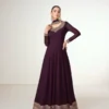 ₹3449 | FC 10128 Wine Color Blooming Georgette Embroidery Work Salwar Suit . Introductory Price ₹3449. Delivery 4-6 Working Days. Shop now. | Jump Suits, Salwar suit, Casual Suits, Creative suits, Designer Suits, Palazzo Suits, Party Wear Suits, Patiala Suits, Straight Suits