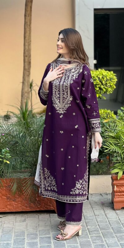 LG 2056 Wine Color Faux Georgette Salwar Suit with Embroidery Work. Get it for ₹2049. Delivery 4-6 Working Days. Shop now. | Jump Suits, Salwar suit, Casual Suits, Creative suits, Designer Suits, Palazzo Suits, Party Wear Suits, Patiala Suits, Straight Suits