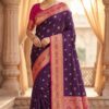 MB 18 Wine in Color Meenakari Zari Work & Lace Work Saree work. Exclusive Offer ₹2399. Delivery 4-6 Working Days. Shop now. | Sarees, Bollywood Sarees, Creative Sarees, Designer Sarees, Embroidered Sarees, Ethnic Saree, Modern Digital sarees, Party Wear Sarees