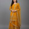 ₹2099 | ZF 250 Yellow Color Faux Georgette Embroidery Sequence Work Sharara Suit Wedding, Party, Festive, Events Etc. Expected Delivery 4-6 Working Days @2099/- | Jump Suits, Salwar suit, Casual Suits, Creative suits, Designer Suits, Palazzo Suits, Party Wear Suits, Patiala Suits, Straight Suits