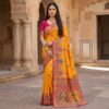 ₹2399 | MB 56 Yellow Paithani Silk Saree with Lace Border & Lace Work. Affordable Price ₹2399. Delivery 4-6 Working Days. Shop now. | Sarees, Bollywood Sarees, Creative Sarees, Designer Sarees, Embroidered Sarees, Ethnic Saree, Modern Digital sarees, Party Wear Sarees