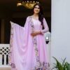 RR 41 Pink Faux Georgette Gown Perfect for Wedding, Party, Makar Sankranti, Karwa Chauth, Ethnic Day – . Now at just ₹2599. Delivery 4-6 Working D | Gowns, Bollywood Gowns, Creative Gowns, Designer Gowns, Embroidered Gowns, Party Wear Gowns