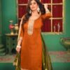 Angelic Orange Chinon Silk Embroider Work Salwar Suit