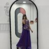Angelic Purple Tissue Simmer Embroider Work Salwar Suit