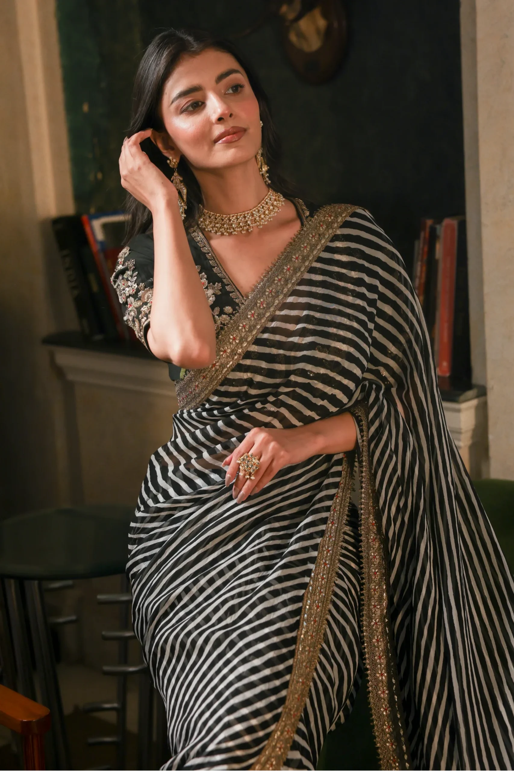 NC 5553 Black Faux Georgette Saree Perfect for Wedding, Party, Bridal Wear, Baisakhi, Raksha Bandhan –. Introductory Price ₹1899. Delivery 4-6 Workin | Sarees, Bollywood Sarees, Creative Sarees, Designer Sarees, Embroidered Sarees, Ethnic Saree, Modern Digital sarees, Party Wear Sarees