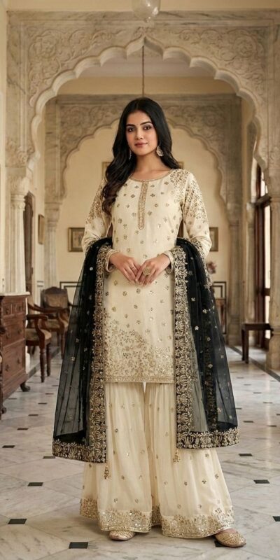 JF 041 Black Fendy Silk Salwar Suitwith Embroidery Work & Lace Work. Now at just ₹2149. Delivery 4-6 Working Days. Shop now. | Jump Suits, Salwar suit, Casual Suits, Creative suits, Designer Suits, Palazzo Suits, Party Wear Suits, Patiala Suits, Straight Suits