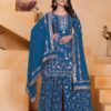 FE 99 Blue Color Fox Georgette Salwar Suit with Embroidery Work. Online Now at just ₹2549. Delivery 4-6 Working Days. Shop now. | Jump Suits, Salwar suit, Casual Suits, Creative suits, Designer Suits, Palazzo Suits, Party Wear Suits, Patiala Suits, Straight Suits