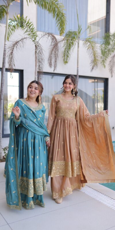 ₹2649 | KA 1233 Chiku Super Silk Salwar SuitPerfect for Wedding, Party, Sangeet, Family Gatherings, Reception – . Festive Deal ₹2649. Delivery 4-6 Working Da | Jump Suits, Salwar suit, Casual Suits, Creative suits, Designer Suits, Palazzo Suits, Party Wear Suits, Patiala Suits, Straight Suits