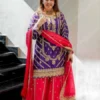 ZS 7001 Purple Chinon Silk Salwar Suit with Embroidery Work & Lace Work. Affordable Price ₹2499. Delivery 4-6 Working Days. Shop now. | Jump Suits, Salwar suit, Casual Suits, Creative suits, Designer Suits, Palazzo Suits, Party Wear Suits, Patiala Suits, Straight Suits